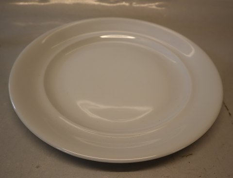 625 Flad tallerken 25 cm, glat   Royal Copenhagen hvid Magnolia uden relief