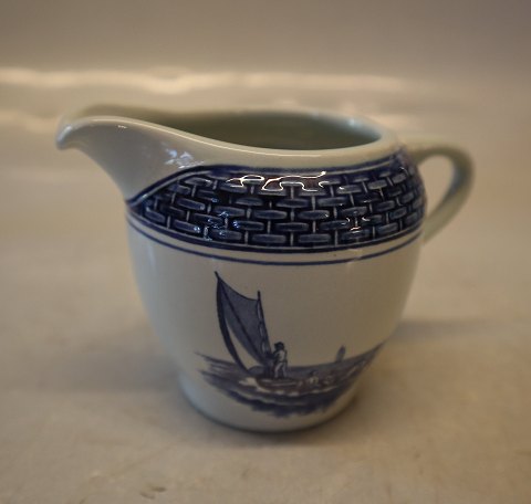 0954-46 Flødekande 8 cm 15 cl,  Skibsstellet Aluminia Fajance Trankebar Skibsstellet #46