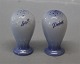 052 Salt & Pepper 7,5 cm Set Blue Tone Seashell B&G Porcelain with Logo

