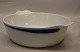 254 Stort fad med hanke 9 x 32.5 cm (402) B&G porcelæn Komet