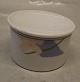 302 Sukkerskål m låg ca. 5.8 x 10 cm Cylinderformet Blå Orkide B&G