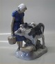 B&G 2270 Girl & two calves Axel Locher 17 x 22 cm